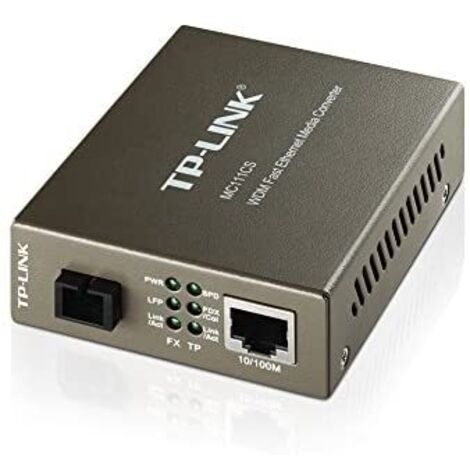 TP-Link MC111CS - Glasfaser-Medienkonverter, grau