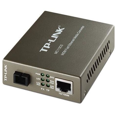 TP-LINK MC112CS convertisseur de support réseau 1000 Mbit/s 1550 nm Noir