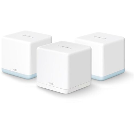 TP-Link  Mesh Dual-Band AC1200Mbps 2 Porte Ethernet Gigabit Modalità Router e Access Point 3 Pezzi con Copertura fino a 320 Halo H32G(3-Pack)