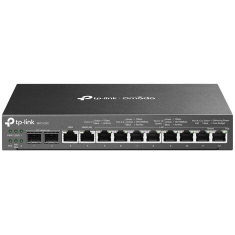TP-Link Omada ER7212PC router cablato Gigabit Ethernet Nero