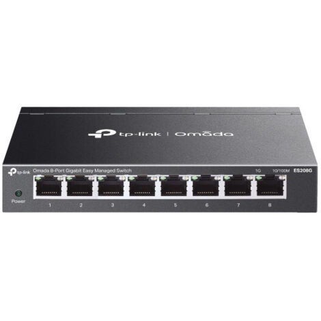 TP-Link Omada ES208G switch di rete Gestito L2 Gigabit Ethernet (10/100/1000) Nero