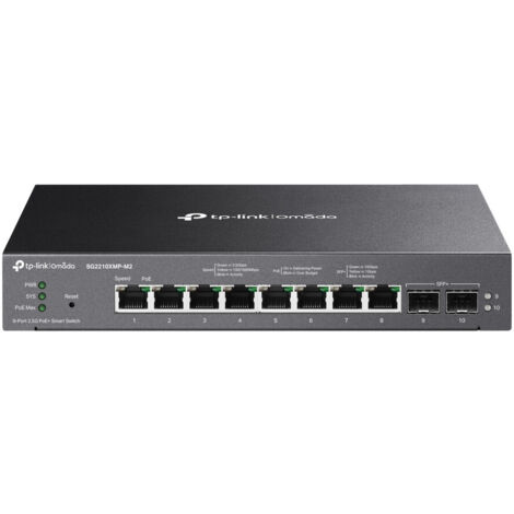 TP-Link Omada SG2210XMP-M2 commutateur réseau Géré L2/L2+ 2.5G Ethernet (100/1000/2500) Connexion Ethernet,