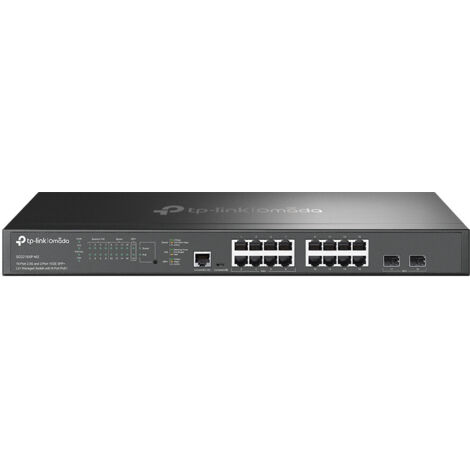 TP-Link Omada SG3218XP-M2 switch di rete Gestito L2+ 2.5G Ethernet (100/1000/2500) Supporto Power over Ethernet (PoE) 1U Nero