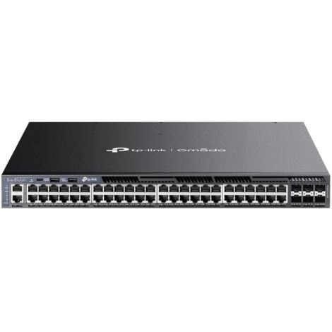 TP-Link Omada SG6654XHP switch di rete Gestito L3 Gigabit Ethernet (10/100/1000) Supporto Power over Ethernet (PoE) 1U Nero