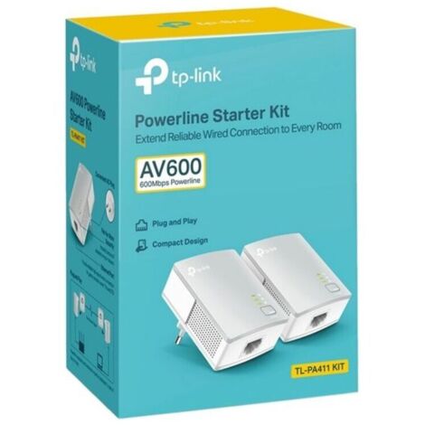 TP-Link PA411KIT 500 Mbit/s Ethernet/LAN Blanc 2 pièce(s)