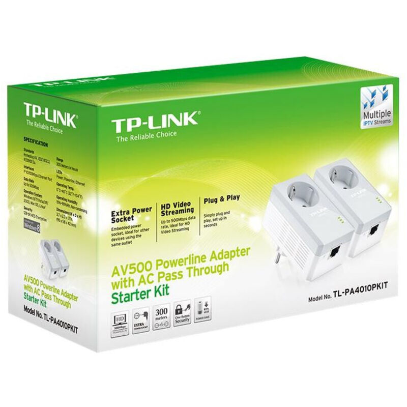 TL-PA4010PKIT AV600 Powerline Starter Kit - Tp-link