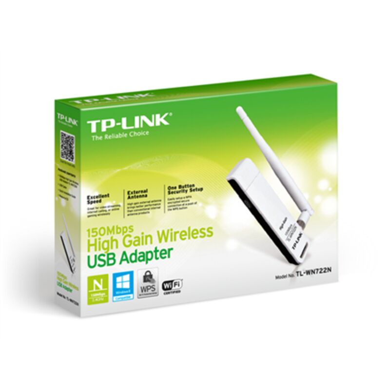 Tp-link - Cle usb WiF USBi a gain eleve 150Mbps -WN722N