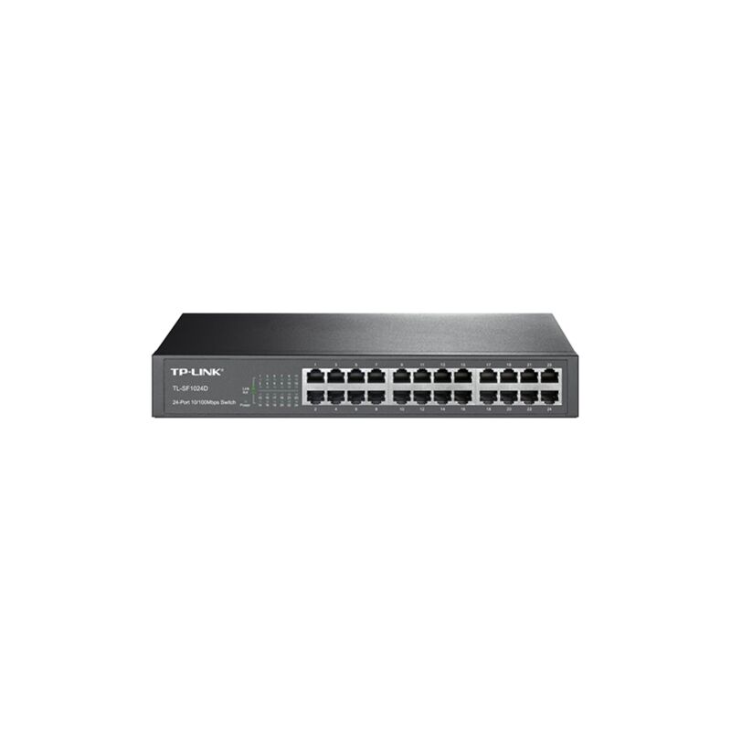 Switch - 24 ports RJ45 - Vitesse 10/100 Mbps - Plug and Play Montage sur rack - Technologie d'économie d'énergie - Tp-link