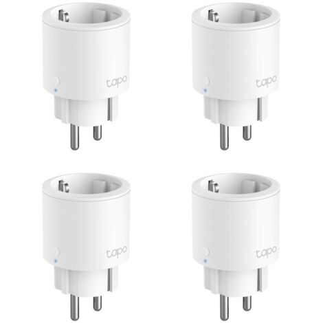 TP-Link Tapo P115(4-PACK) - Mini Enchufe Inteligente Wi-Fi con Monitoreo Energético, Programar el Encendido/Apagado, Ahorro Energía, Compatible con Alexa y Google Home, Color Blanco