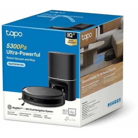 TP-Link Tapo RV20 Max Plus robot aspirateur noir 5300 Pa