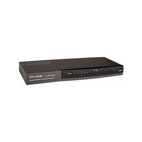 TP-Link TL-SF1016D Non gestito Fast Ethernet (10/100) Nero