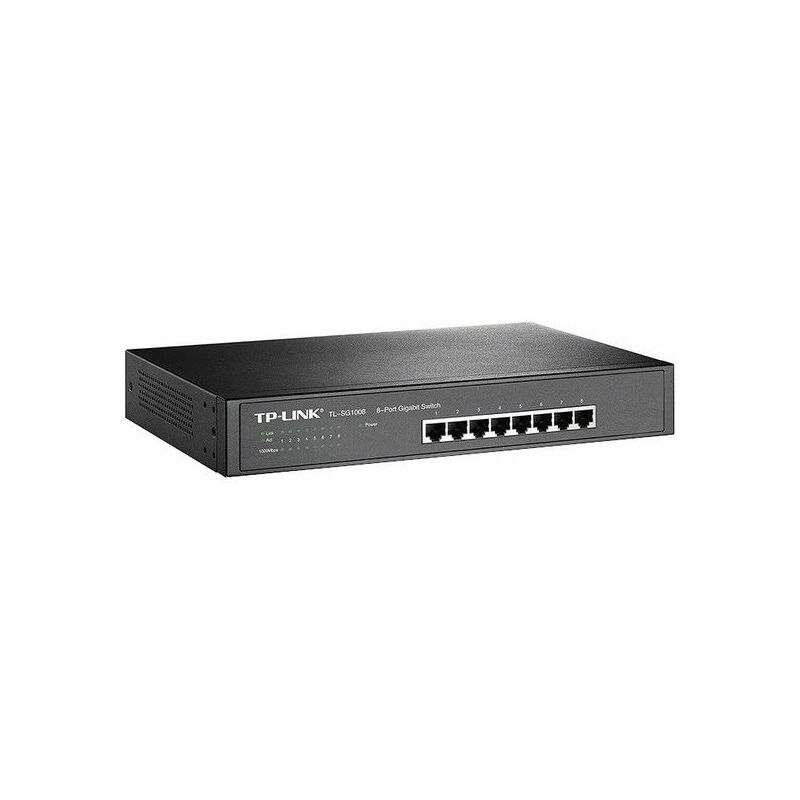 

TP-LINK TL-SG1008 No administrado Gigabit Ethernet (10/100/1000) Negro