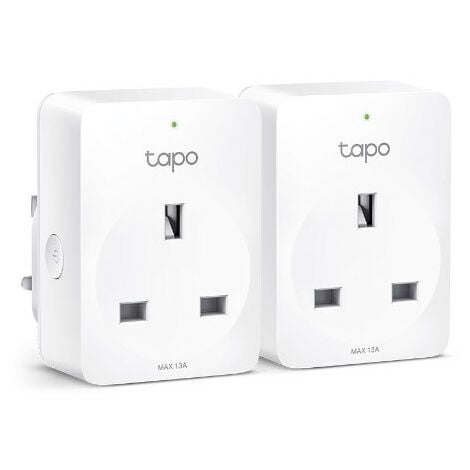 TP-LINK TP-Link Tapo P100 - Prise intelligente 2990 W (Sans fil, Bluetooth / Wi-Fi, 802.11b, 802.11g, Wi-Fi 4 (802.11n), Intérieur, État) Blanc (Tapo P100(2-pack))
