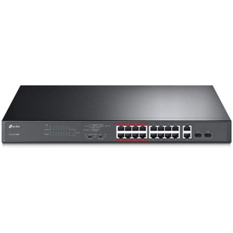 tp-link TP-LINK TL-SL1218 16x Port Switch  mit 2 Gigabit und 2x SFP Ports (SL1218MP)
