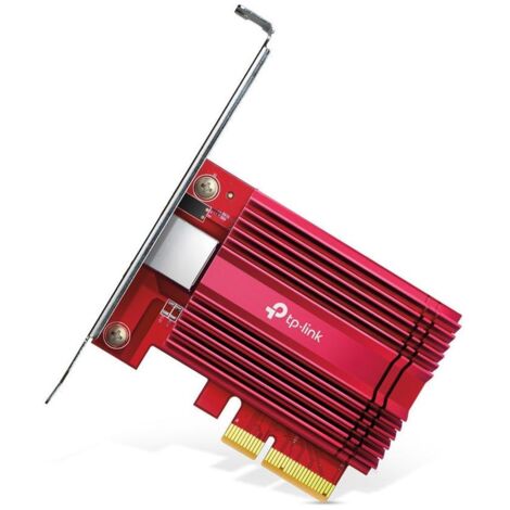 TP-Link TX401 Scheda di Rete PCI-E 10 Gigabit Ethernet 10000 Mbit/s Interna Rossa