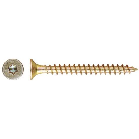 TP-TO - TIRAFONDO CAB. AVELLANADA TORX. BICROMATADO 6,0X120 ( 100 u.)