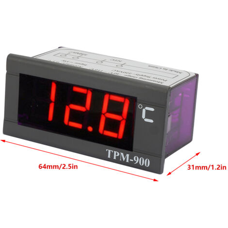 TPM-900 220V Digitaler Temperaturregler mit Sensor und LED-Anzeige Thermostat