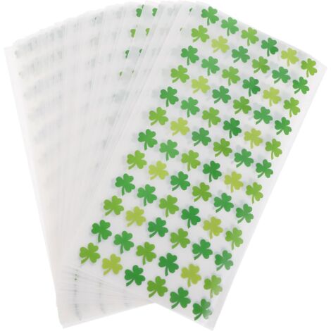 Tr fle Saint Patrick Lot de 50 Feuilles Adh sives Vertes