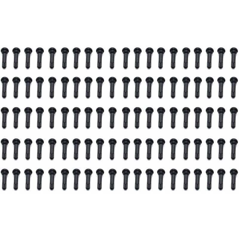 TR414 tige de valve de pneu encliquetable en caoutchouc (100 pièces/sac) pour véhicule automobile