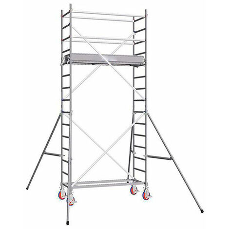 Trabattello 1 piano - Altezza max. di lavoro 4.90m - 7120030