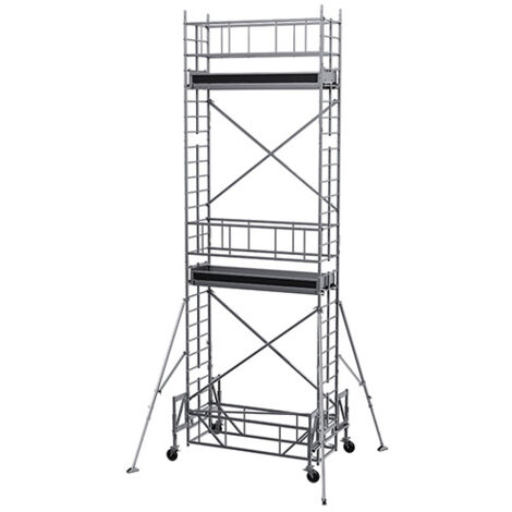 Trabattello 2 piani - Altezza max. di lavoro 7.30m - IPP-0530T
