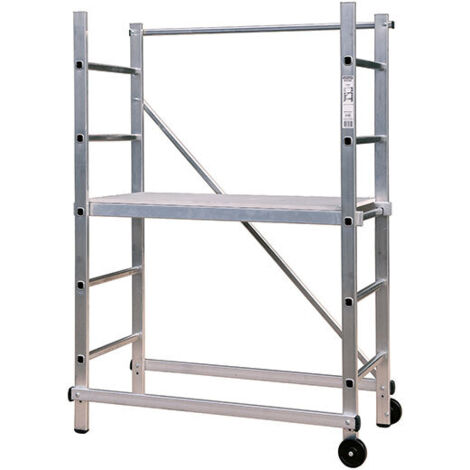 Trabattello domestico - Altezza max. di lavoro 2,90m + Zaino di cantiere - 342800-SAC