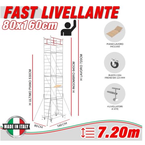 Trabattello FAST livellante Altezza lavoro 7,20 metri