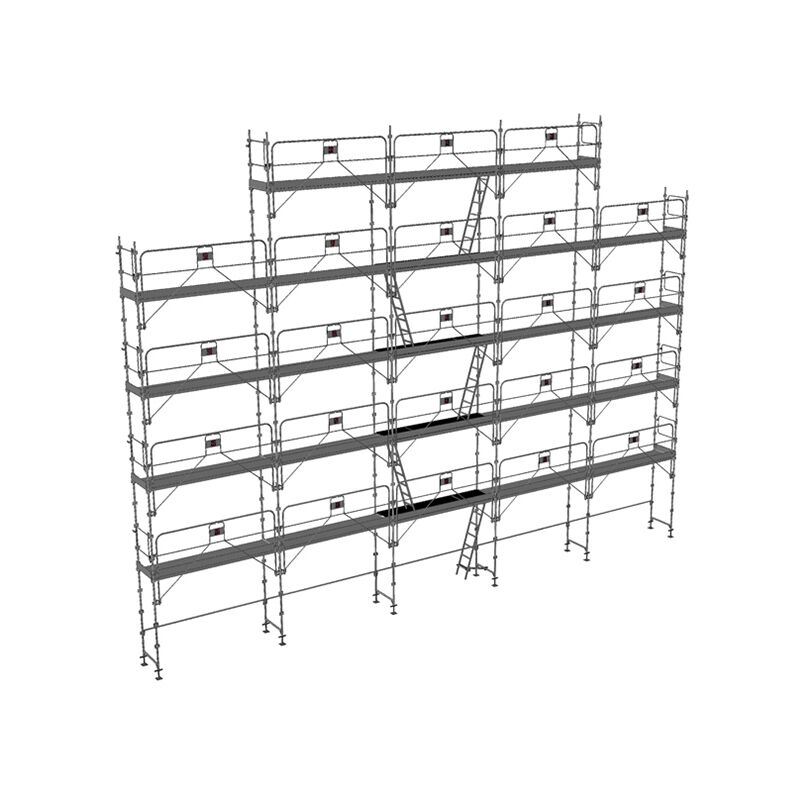 Ponteggio 180m² - Struttura + Piani + Fermapiedi + Parapetto - DUO180GC-SPP