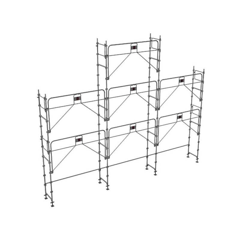 Matisère - Ponteggio 68m² - Struttura sola - Versione Parapetto - DUO68GC-PI-S