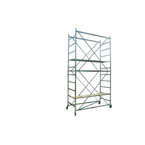 Trabattello In Acciaio Luna 76X165X37OH cm