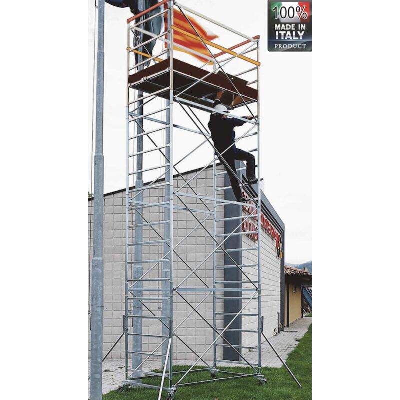 Trabattello in Acciaio Orio con Base di Mt 1,8x1 e...