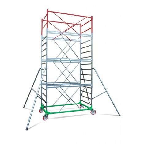 Trabattello Metal 8 Modello M8111 Altezza 1190 cm - NON COMPRESO PIANO DI LAVORO