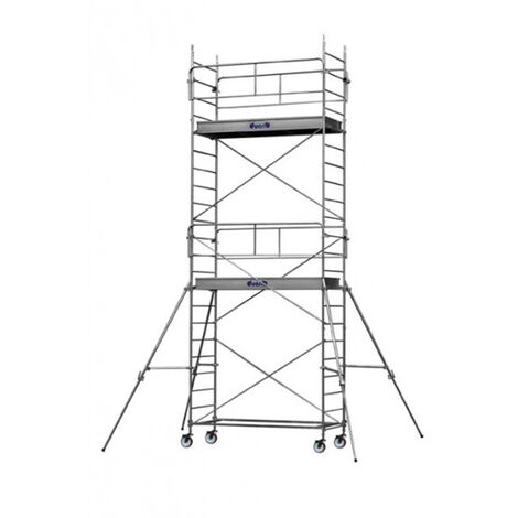 Trabattello mobile 2 piani - Altezza max. di lavoro 6.50m - 8115042