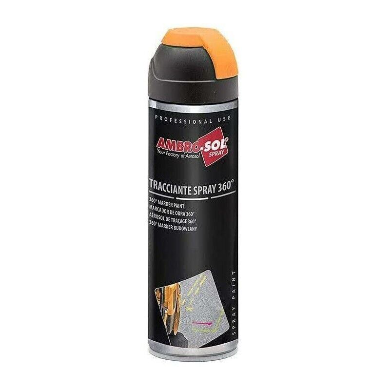 Image of Vermice Tracciante Marker – arancione Fluorescente Ambro-sol Spray 360° da 500 ml
