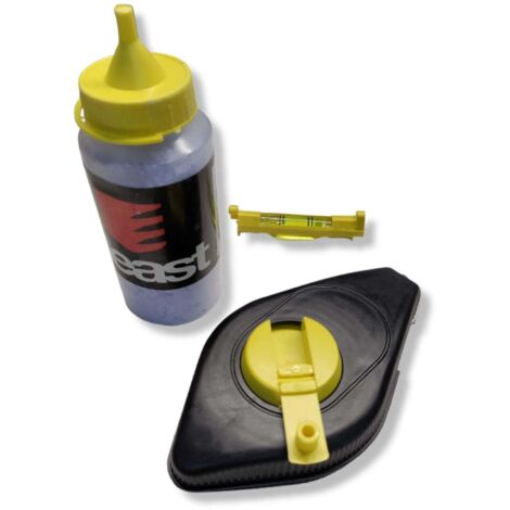 Tracciarighe in plastica con manovella fornito di mini livella e flacone da 100 ml