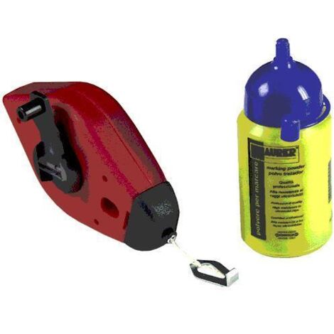 Tracciatore in Pvc in Kit con Traccialinea 100gr di polvere colore Blu 15mt
