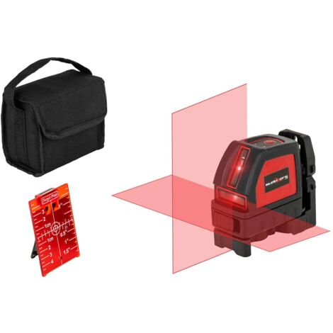Tracciatore laser con supporto magnetico e borsa per il trasporto - 40 m - Bianco, Grigio, Rosso scintillante