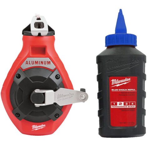 TRACCIATORE LINEA FINE E RICARICA BLU CON CAPACITA RIAVVOLGIMENTO 6:1 - SPESSORE LINEA 0,9MM - LUNGHEZZA LINEA 30M - MILWAUKEE