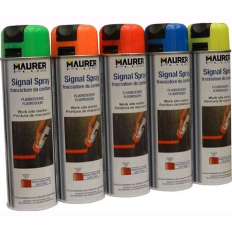 TRACCIATORE per Cantieri SPRAY FLUORESCENTE MAURER PLUS ml. 500