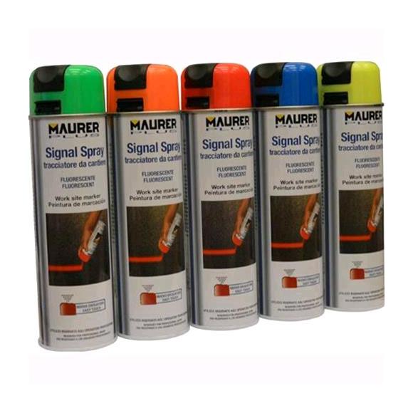 Image of Maurer - tracciatore per Cantieri spray Colore blu fluorescente plus 500 ml