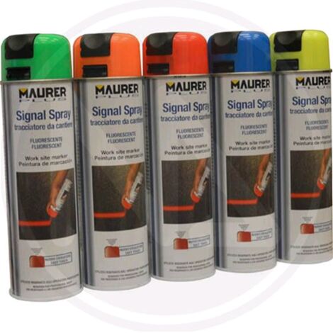 TRACCIATORE SPRAY GIALLO FLUOR. MAURER PLUS 500ML