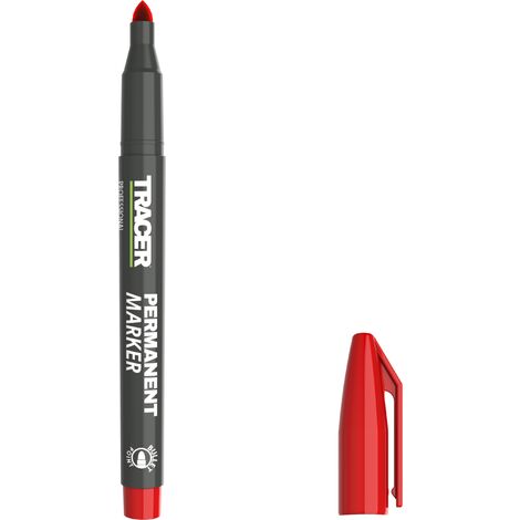 Tracer Permenent Construction Marker Red (1 Pack)