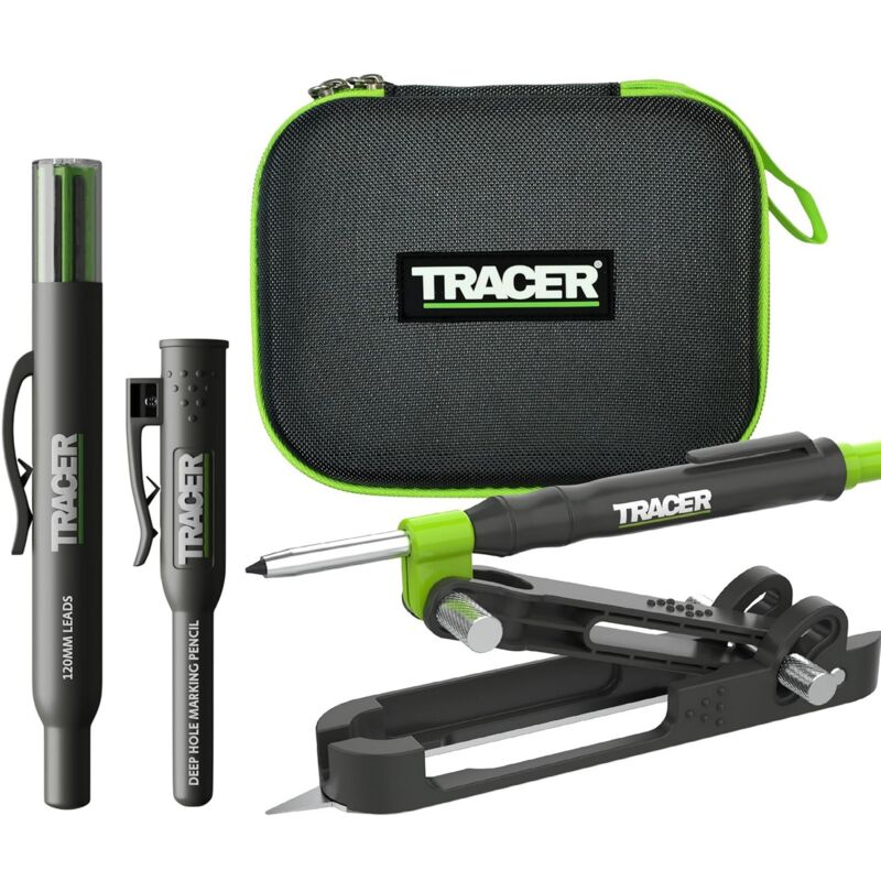 Tracer - Proscribe Tool Mit Tieflochmarker Bleistift, 6 X Ersatzminenhalter Und Tragetasche