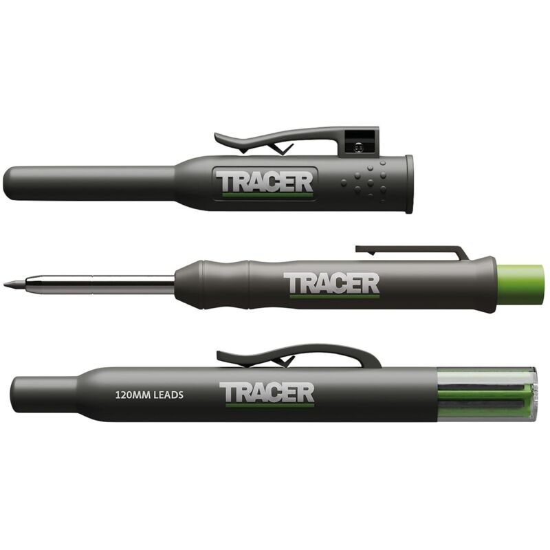Tieflochmarker Bleistift Mit 6x Ersatzminen Und Dazugehörigem Seitenhalter - Amk1 - Tracer