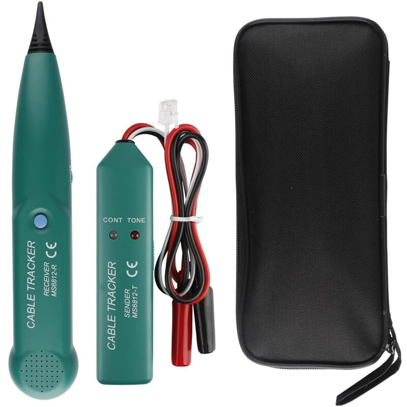 Traceur de Cable Electrique, Testeur de Circuit, Testeur de Câble Téléphonique, MS6812 Traqueur de Câble, Détecteur de Cable Électrique, Traceur de