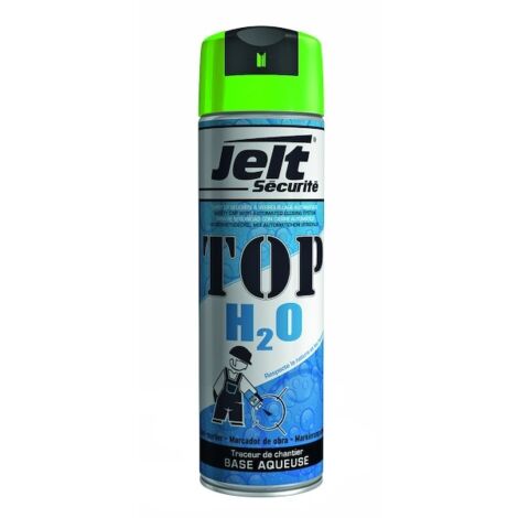 Traceur de chantier écologique TOP H2O - ITW Spraytec - Vert fluo