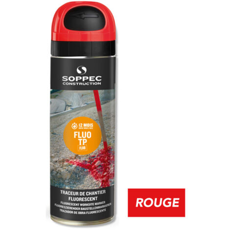 TRACEUR DE CHANTIER FLUO TP (W141513GROUPE).- Rouge -