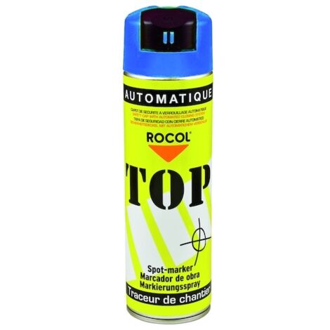 Traceur de chantier TOP AUTOMATIQUE - bleu - 500 mL - ROCOL