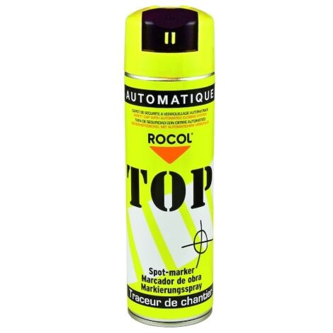 Traceur de chantier TOP AUTOMATIQUE - jaune - 500 mL - ROCOL