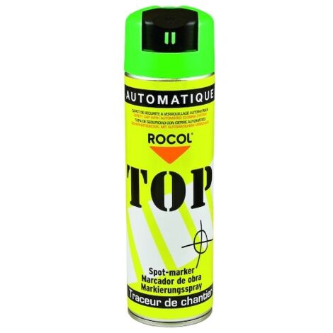 Traceur de chantier TOP AUTOMATIQUE - vert - 500 mL - ROCOL